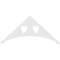 Ekena Millwork Pitch Winston Architectural Grade PVC Gable Pediment, 60"W x 27 1/2"H x 1"P (11/12) GPP060X028X100WIN - alternate 4